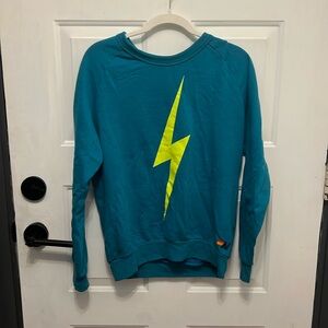 Brand New Aviator Nation Crewneck Lighting Bolt Sweatshirt